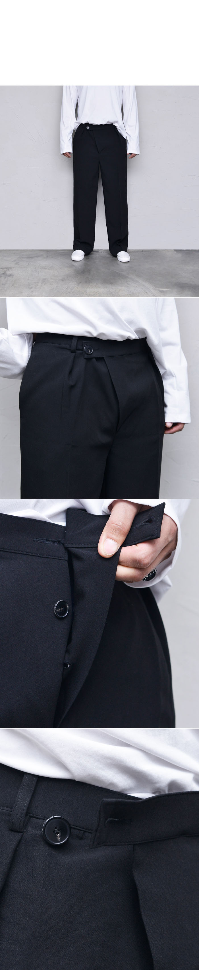 slacks pants black